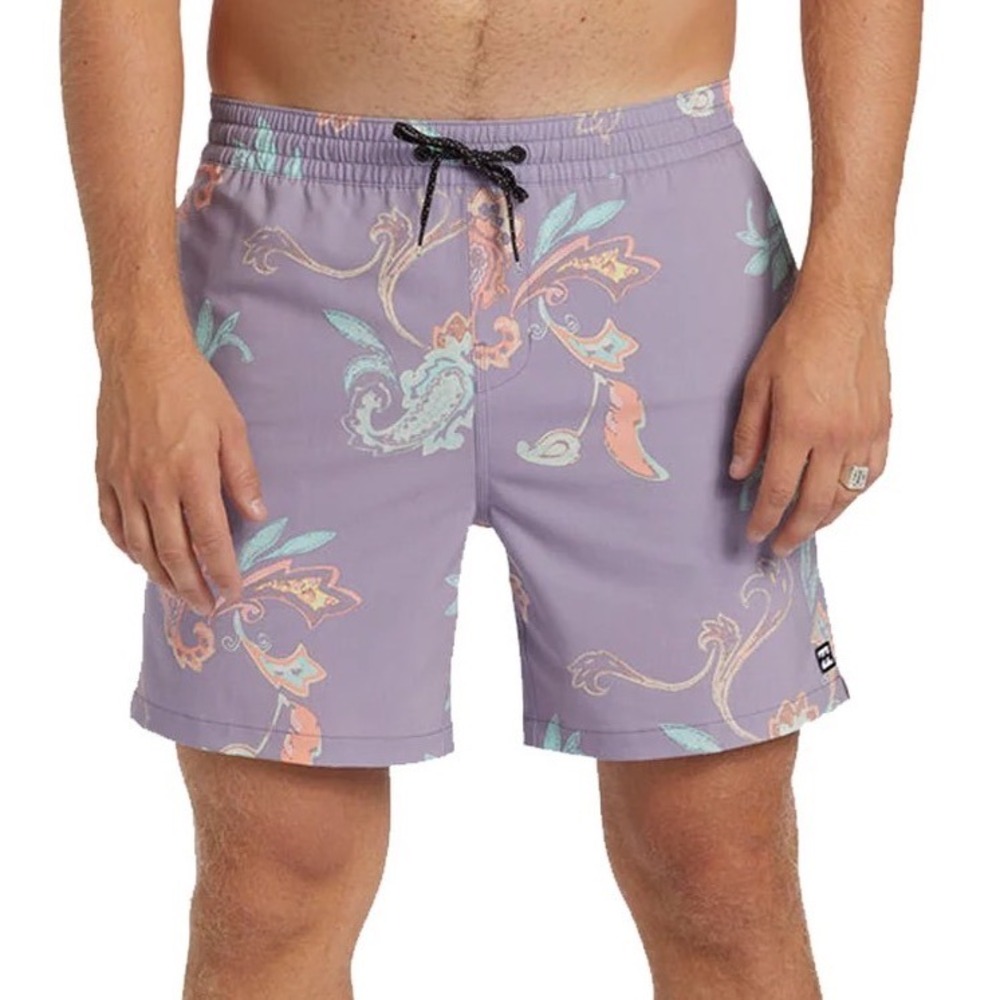 Billabong Good Times Recycler Layback Board Shorts Paisley Size Medium